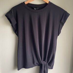 Tie Front Short Sleeve T Shirt
